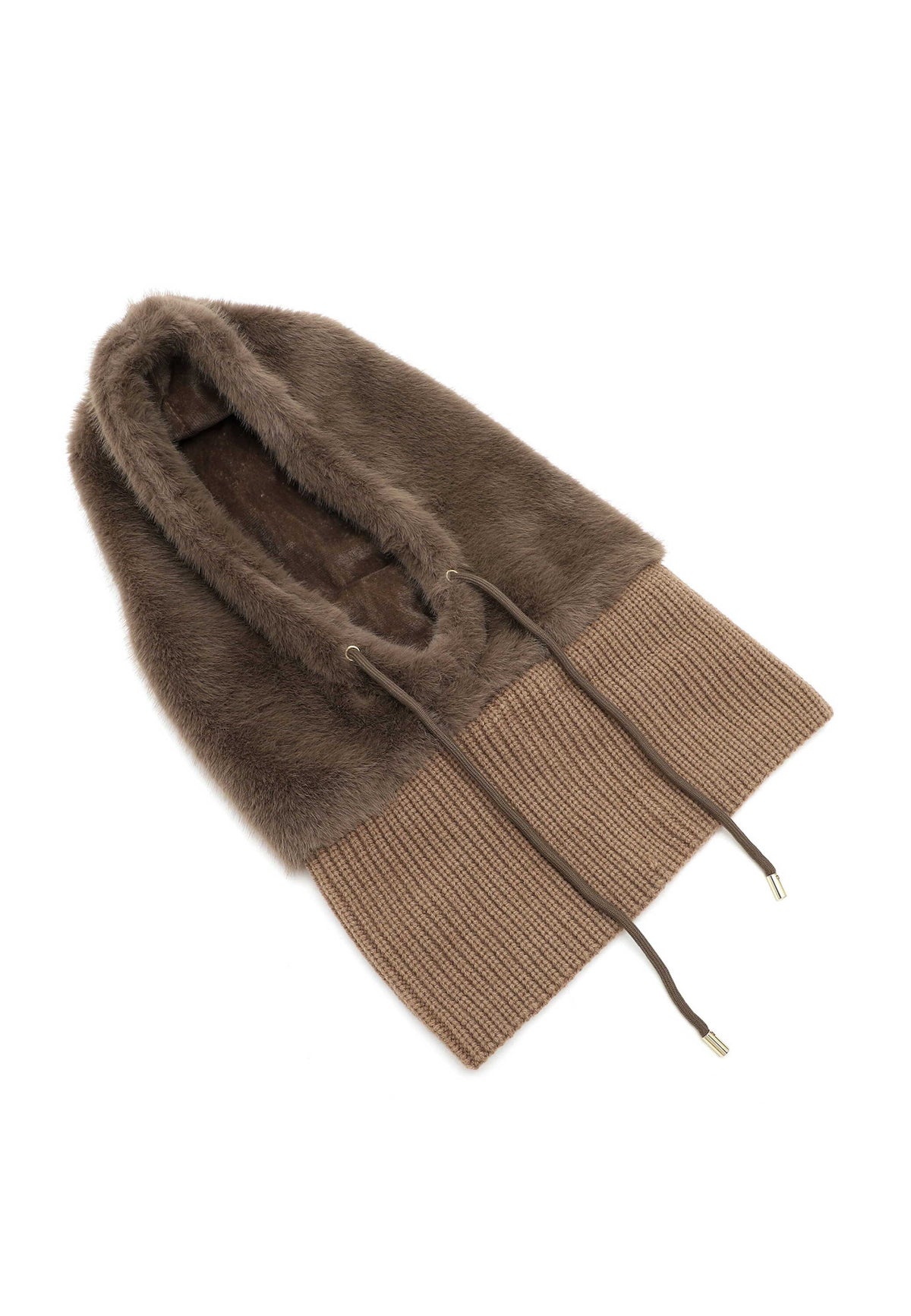 Tamaris Schalmütze Marijana 34745 Taupe - stylischer Kapuzenschal