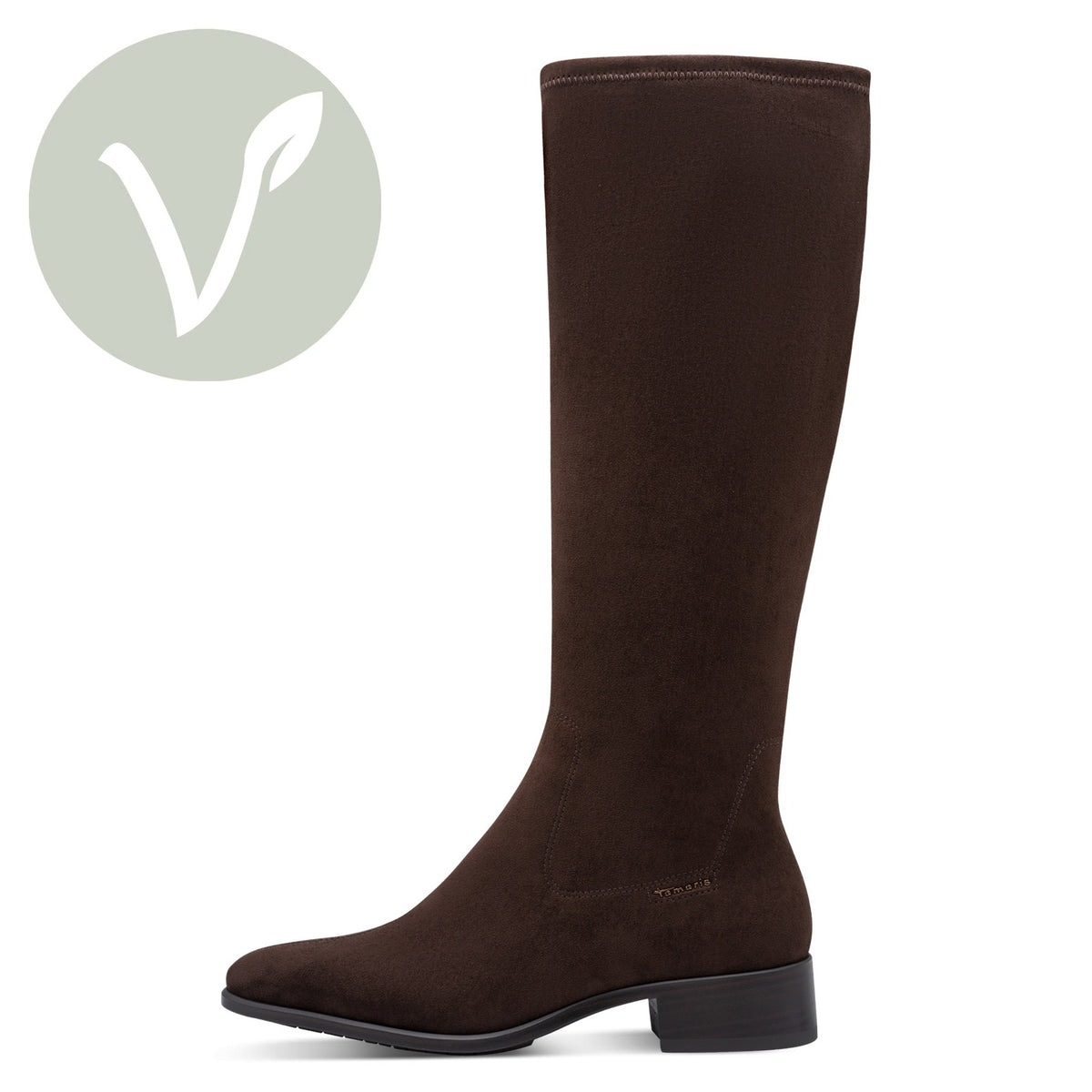 Tamaris Stiefel 25540 Mocca - Vegan und Touch-it Fußbett - Seitenansicht