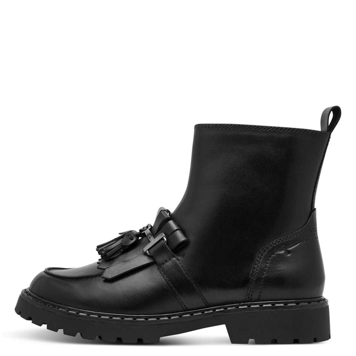 Tamaris Lederstiefelette 25493 Schwarz - Seitenansicht