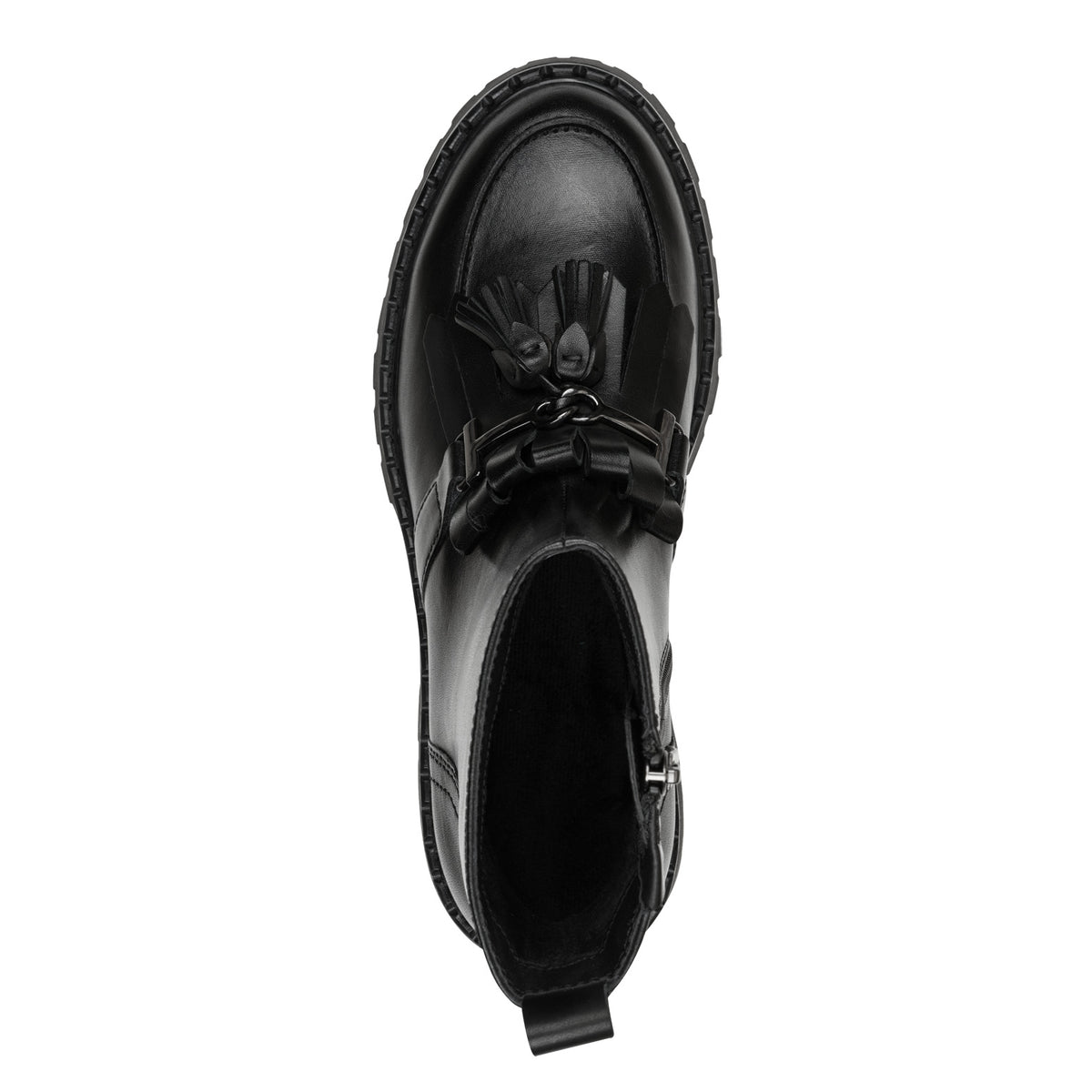 Tamaris Lederstiefelette 25493 Schwarz - Draufsicht