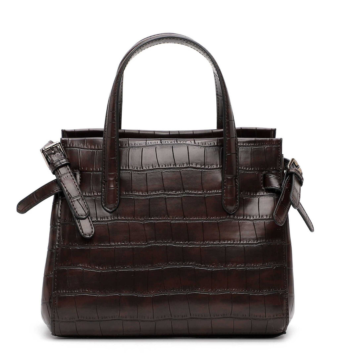 Tamaris Shopper Marion 34853 Braun/Croco - stilvoll durch den Alltag - Rückansicht