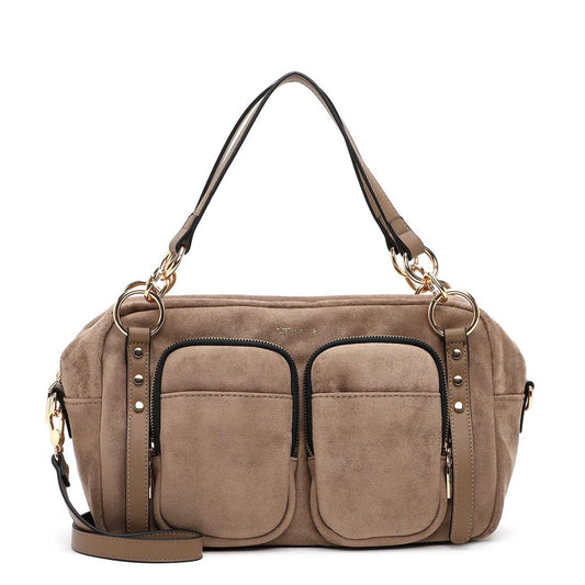 Tamaris Shopper Manja 34874 Taupe - Stilvoll organisiert durch den Alltag - Vorderansicht
