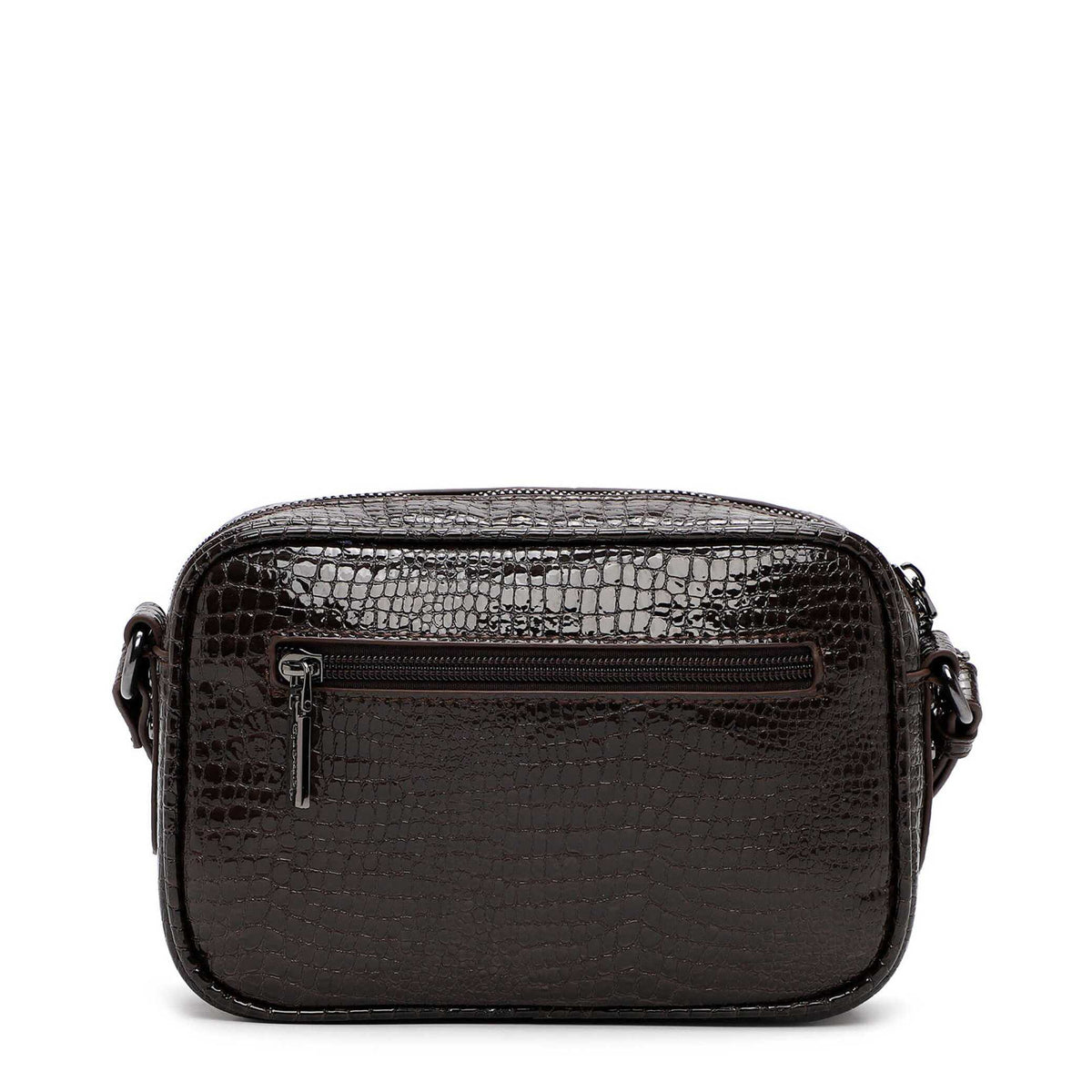 Tamaris Crossbody Marina 34980 Braun Snake, Crossbody mit Kokroprägung- Rückansicht