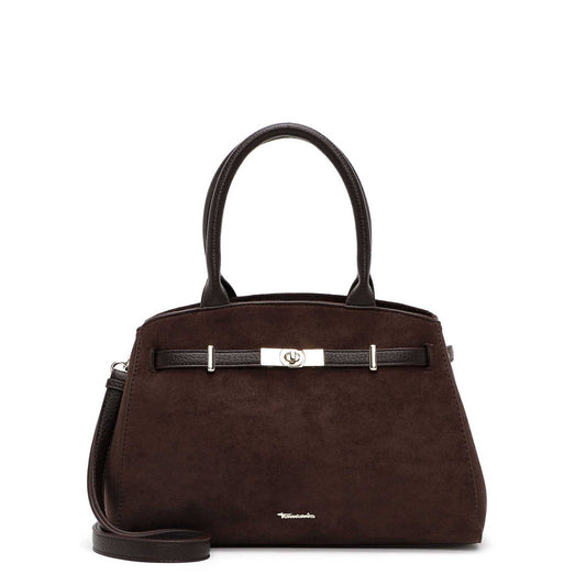 Tamaris Shopper Martina 35021 Dunkelbraun - für Büro, City & Freizeit - Vorderansicht
