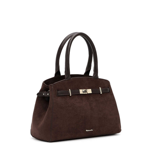 Tamaris Shopper Martina 35021 Dunkelbraun - für Büro, City & Freizeit - Seitenansicht