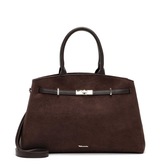Tamaris Shopper Martina 35022 Dunkelbraun - für Büro, City & Freizeit - Vorderansicht