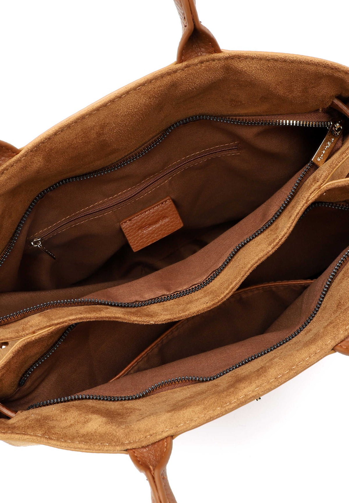 Tamaris Shopper Martina 35022 Cognac - für Büro, City & Freizeit - Ansicht Innenleben