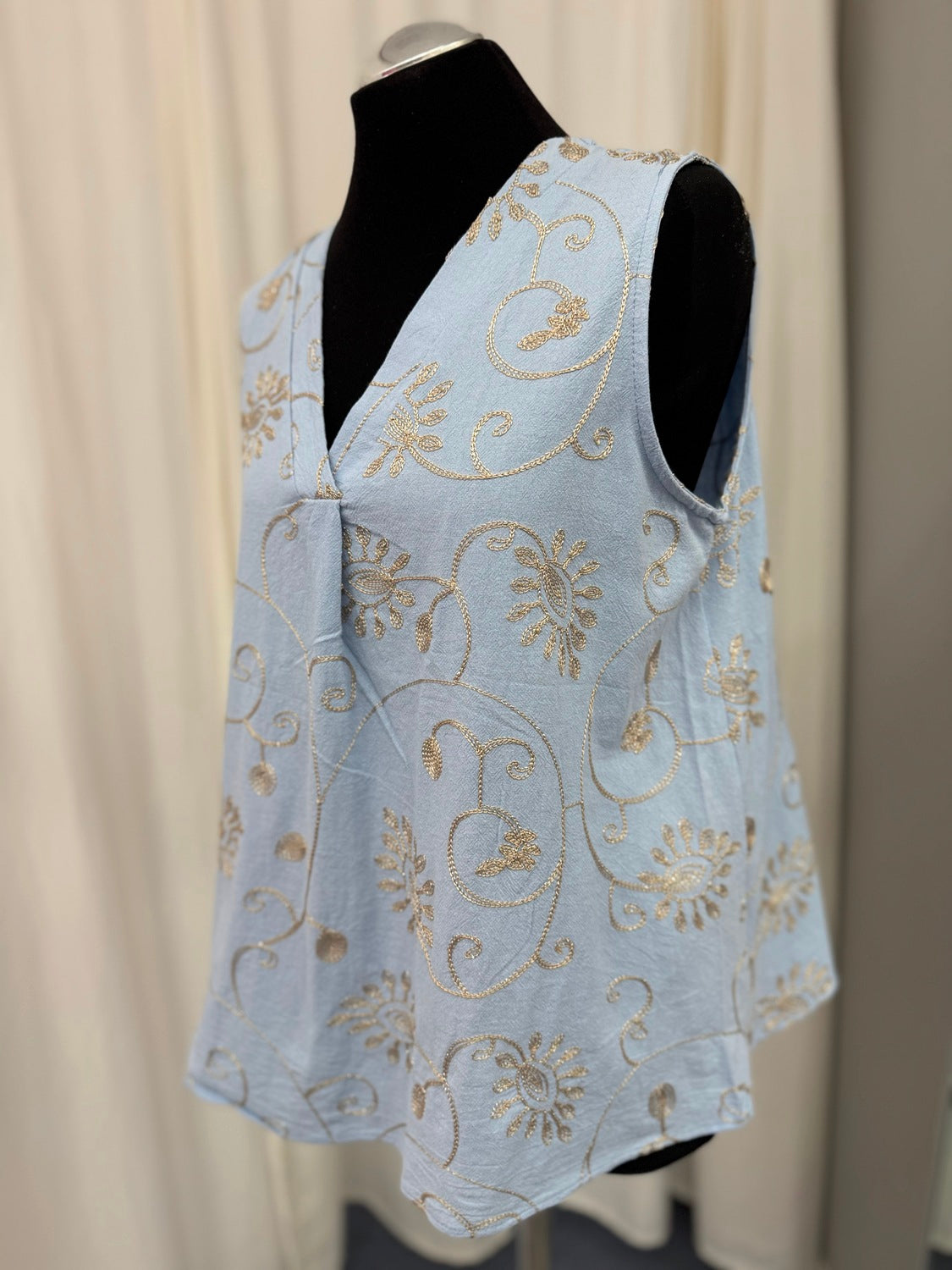 Liping Moda Blusentop 4015 Hellblau