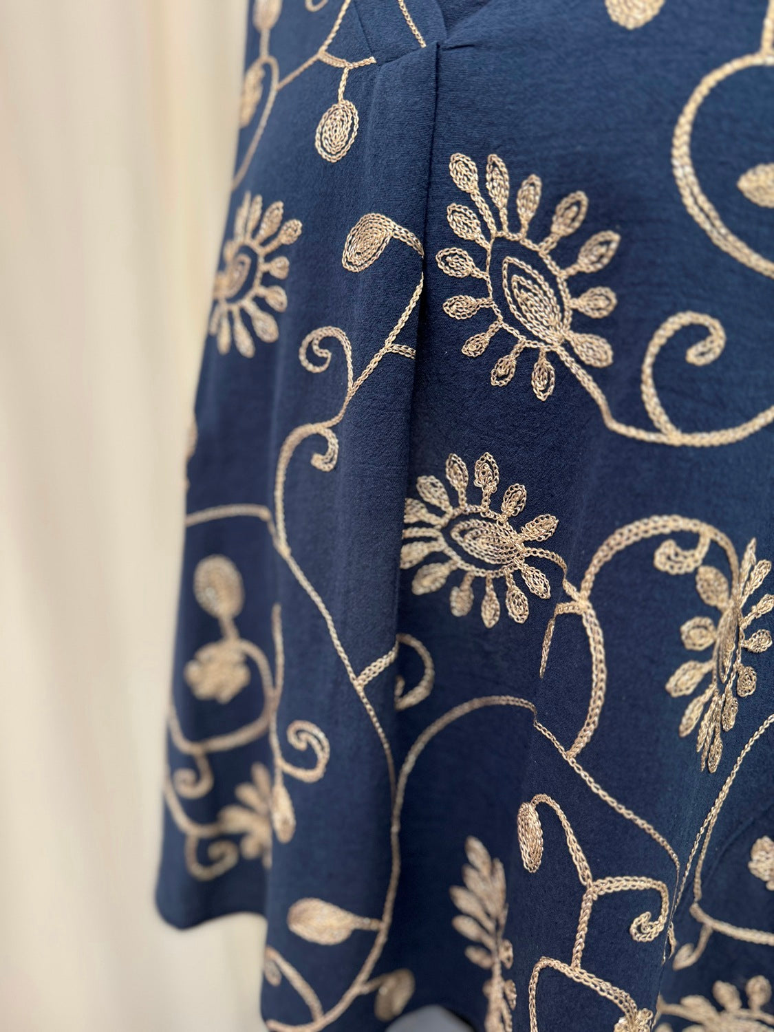 Liping Moda Blusentop 4016 Dunkelblau