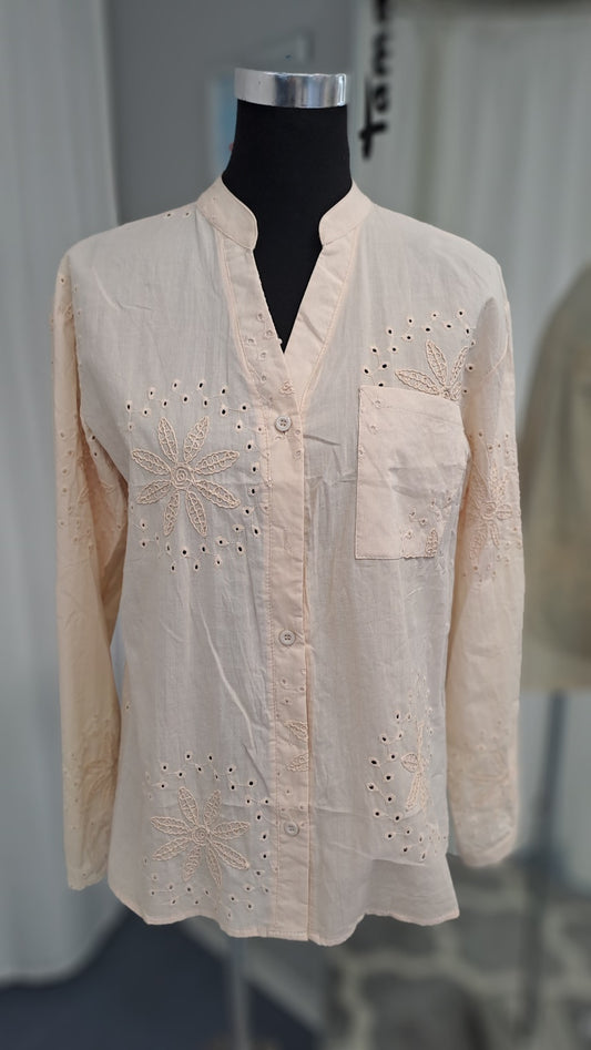 Cocco Rosso Bluse 50008 Beige