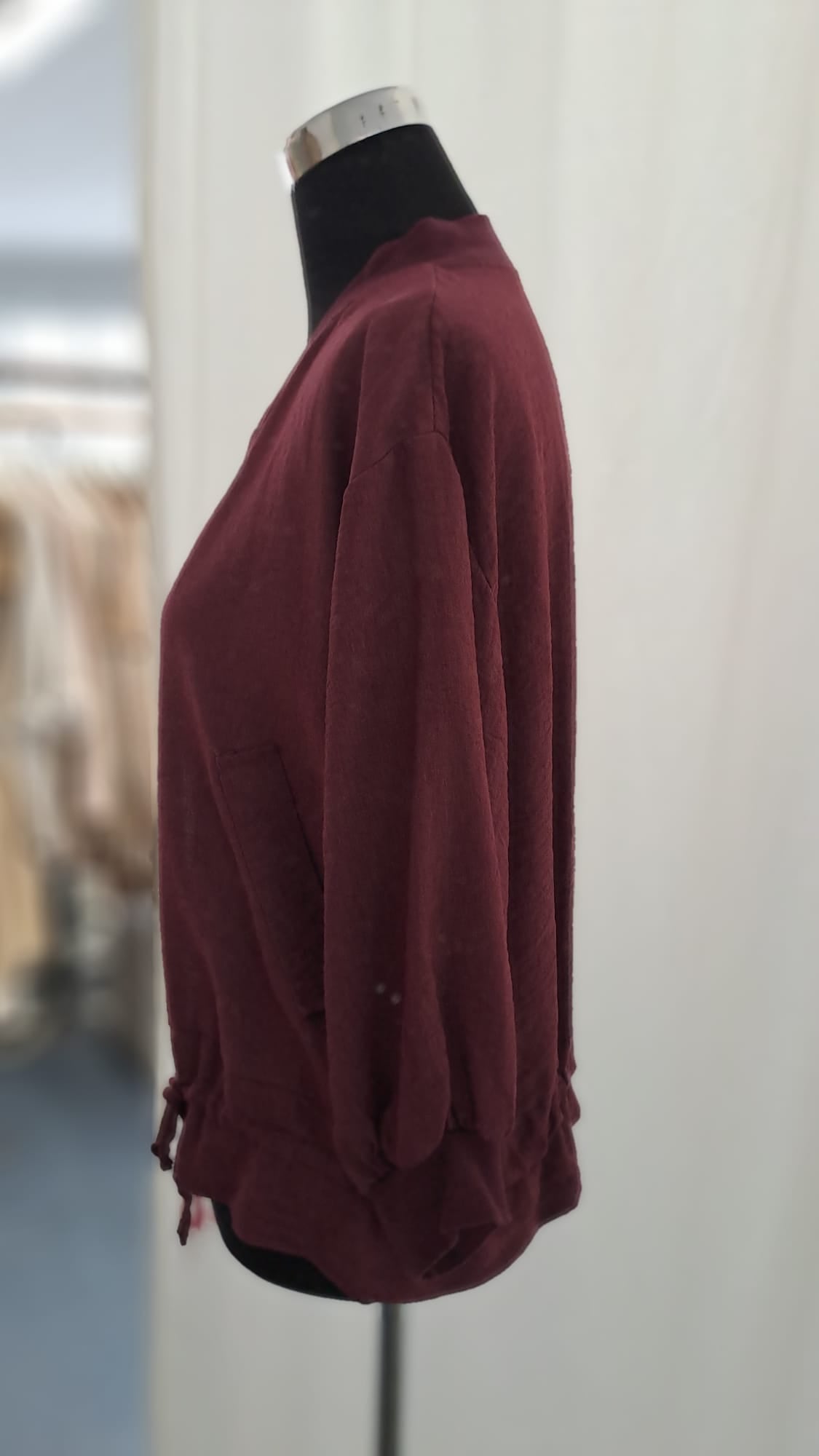 Leichte Jacke in Beere - Charme Mode 6782 - Seitenansicht