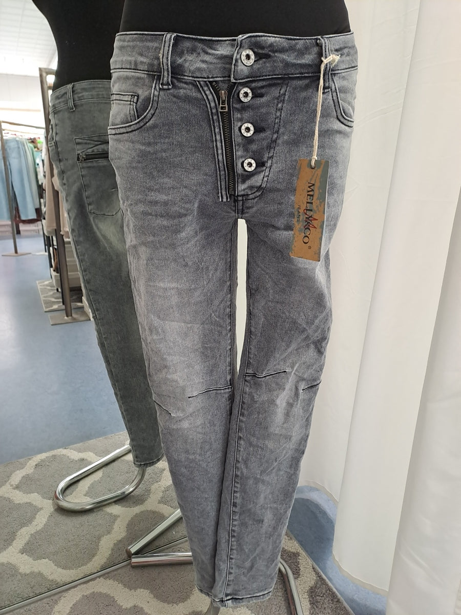 Melly & Co Jeans 15574 Grau