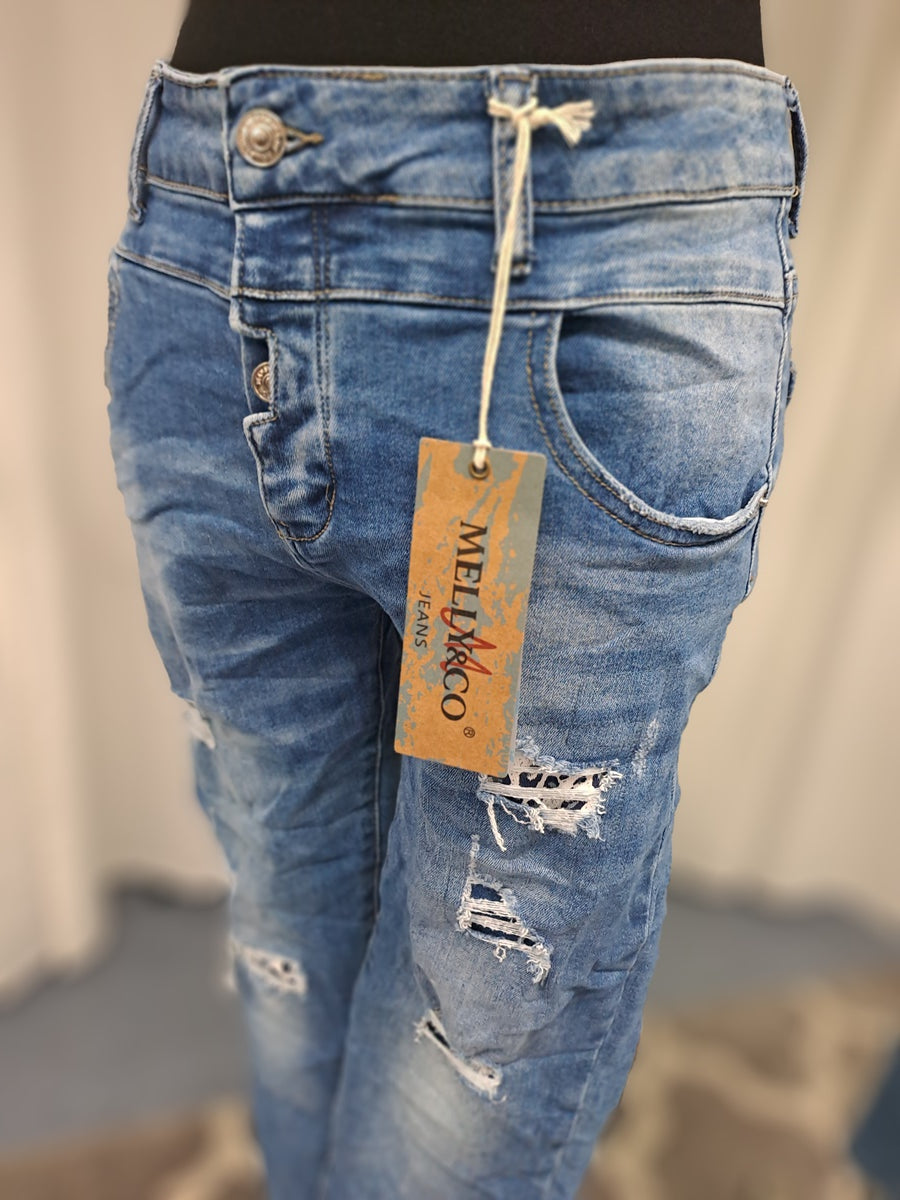 Melly & Co Jeans 15583 Blau