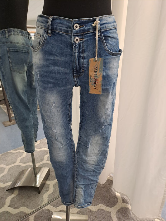Melly & Co Jeans 16063 Blau