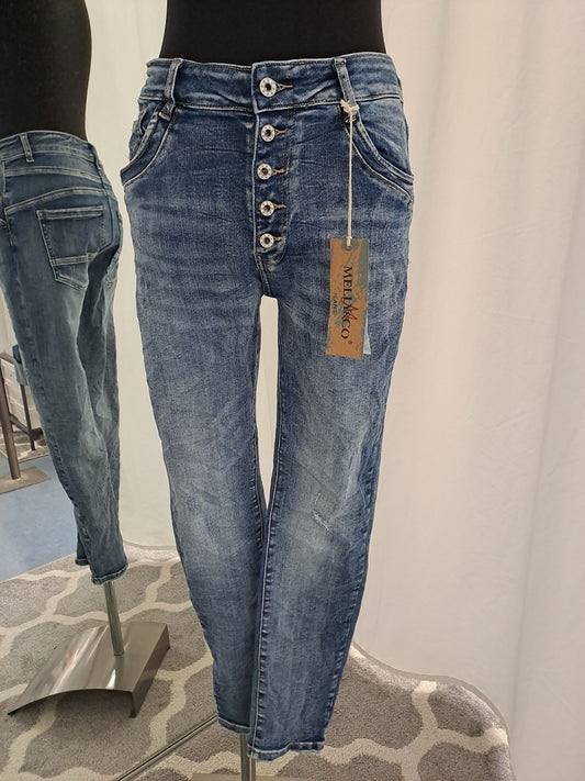 Melly & Co Jeans 16066 Blau