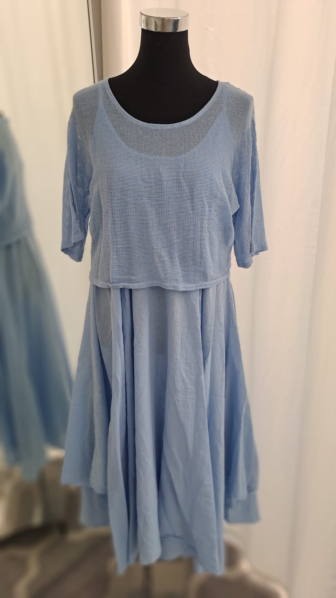 Liping Moda Midikleid 1863 Hellblau