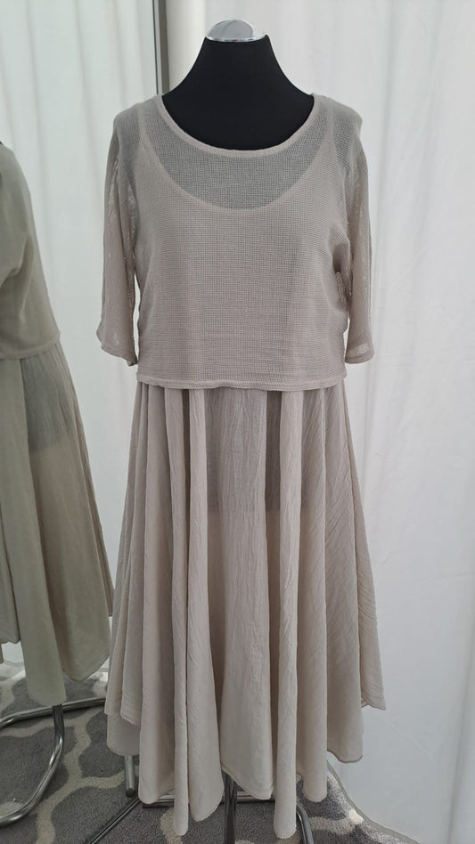 Liping Moda Midikleid 1865 Beige