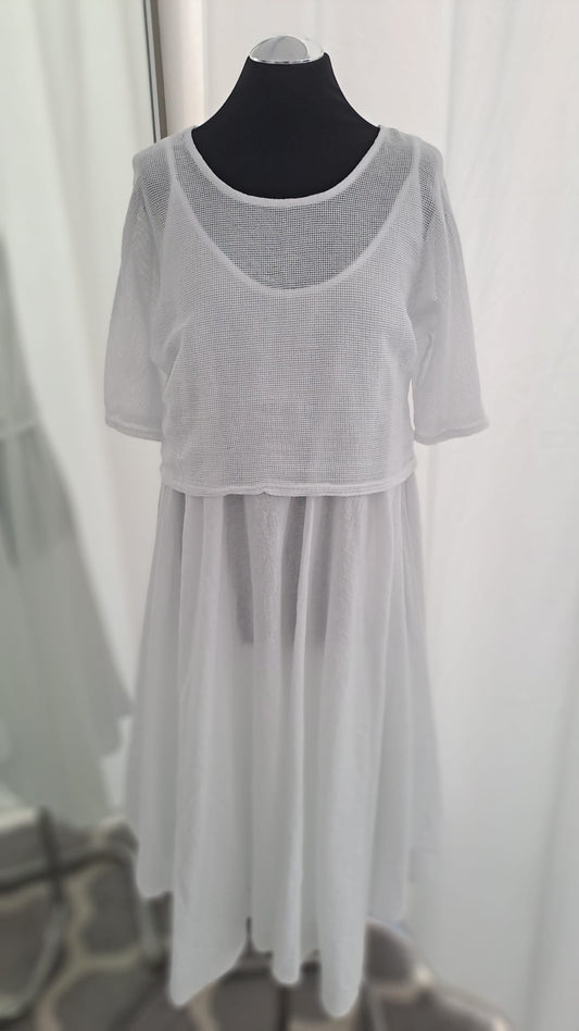 Liping Moda Midikleid 1867 Weiß