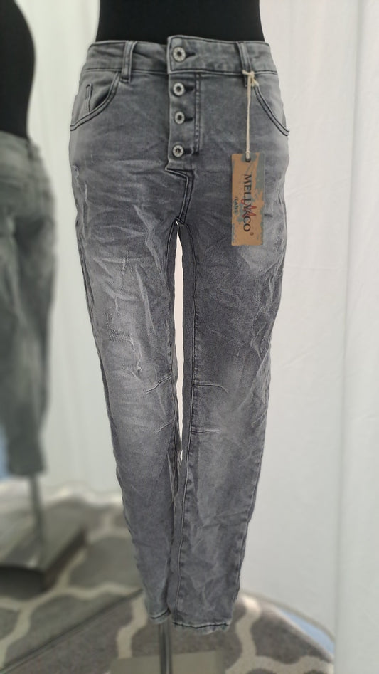 Melly & Co Jeans 7217 Grau