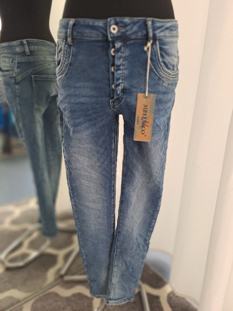Melly & Co Jeans 13443 Blau