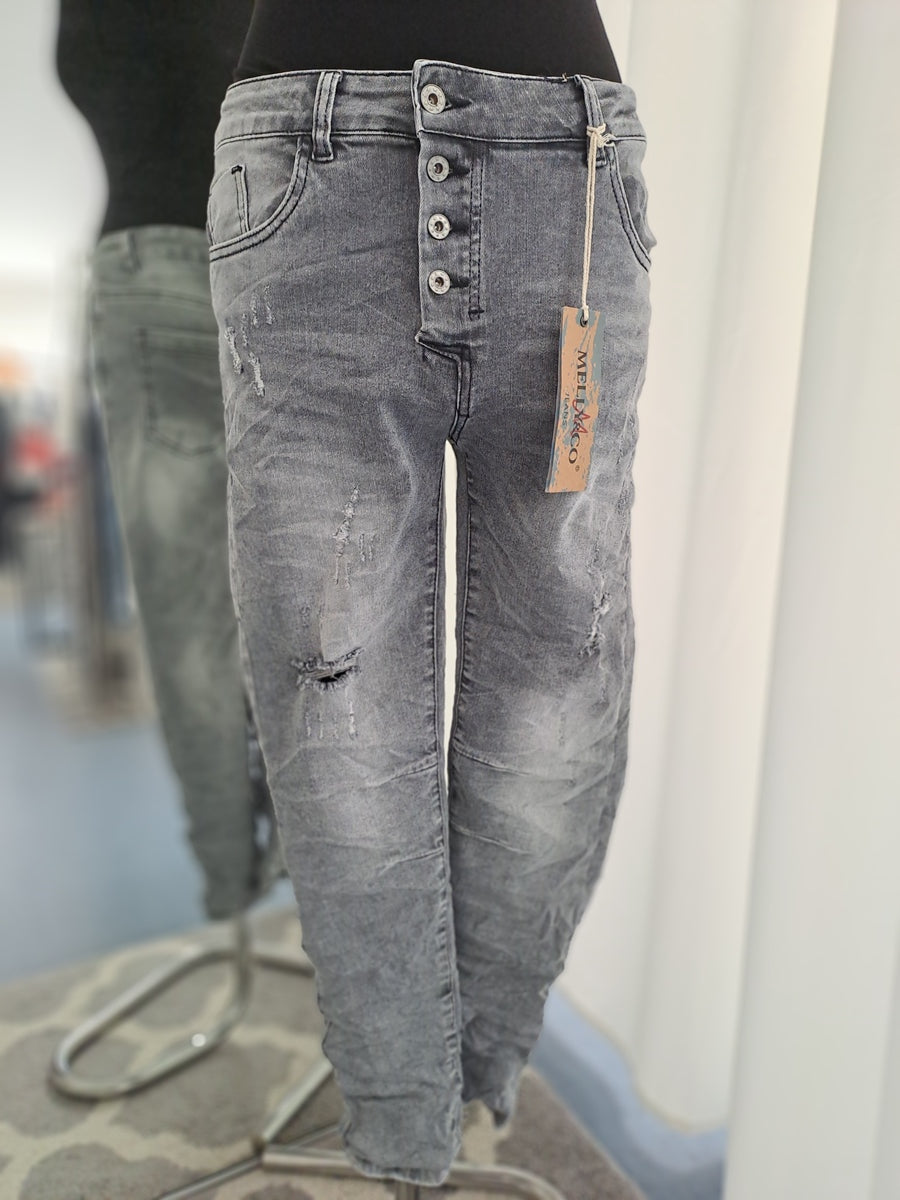 Melly & Co Jeans 15221 Grau