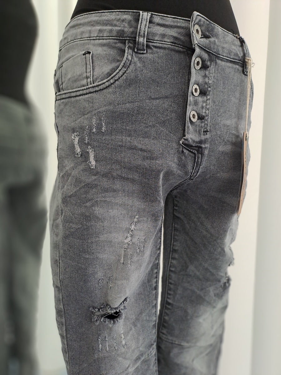 Melly & Co Jeans 15221 Grau