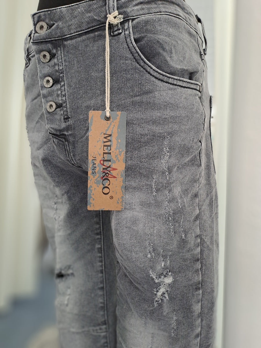 Melly & Co Jeans 15221 Grau