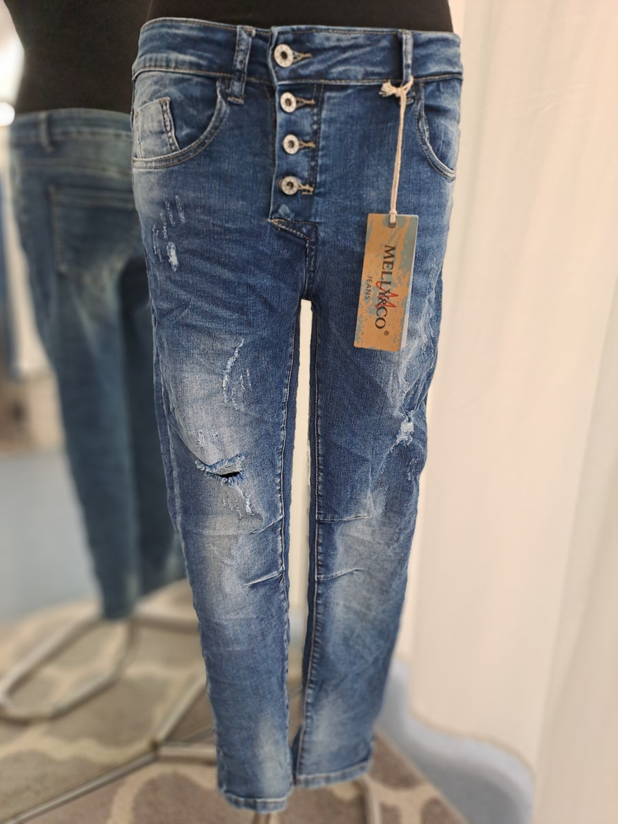 Melly & Co Jeans 15532 Blau