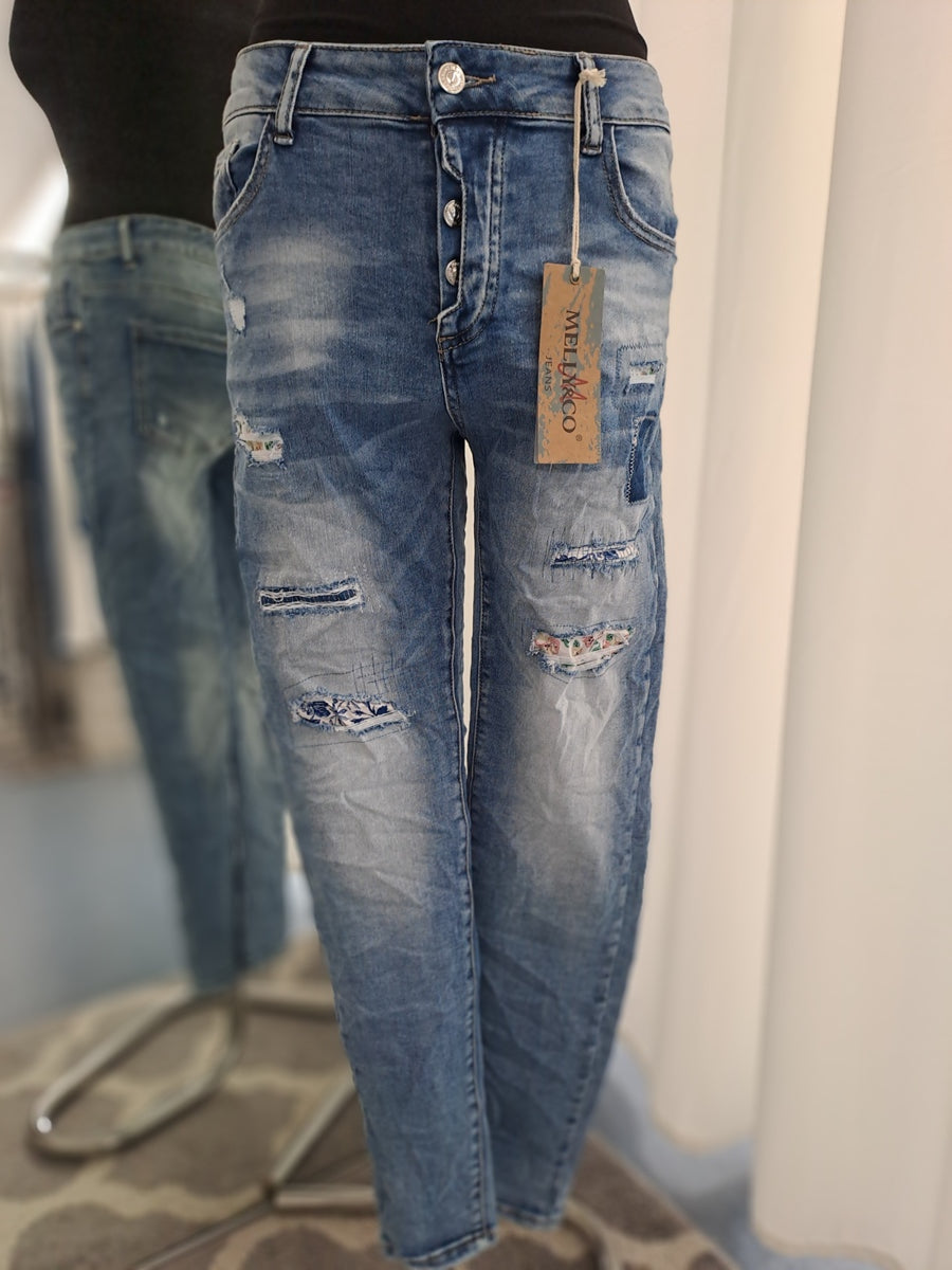 Melly & Co Jeans 16029 Blau