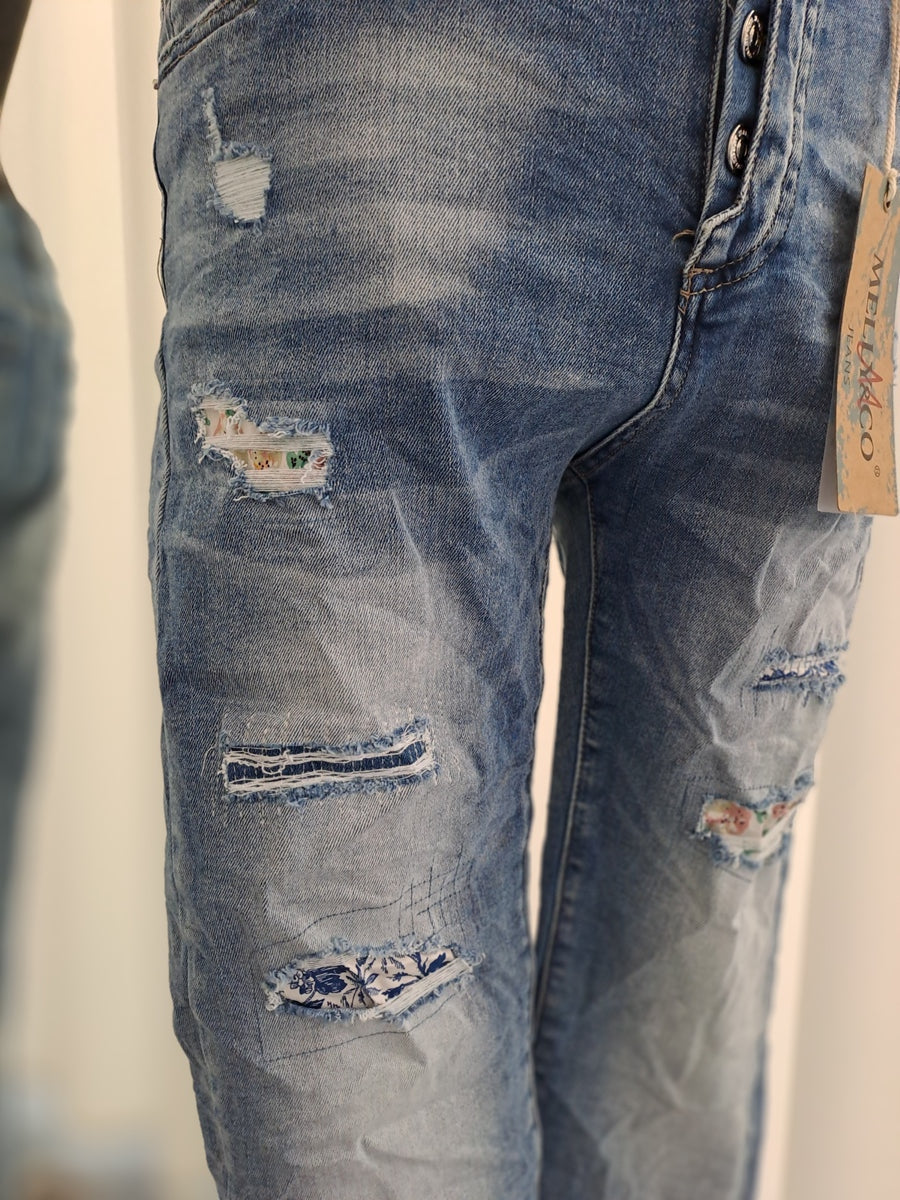 Melly & Co Jeans 16029 Blau