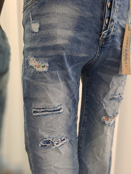 Melly & Co Jeans 16029 Blau