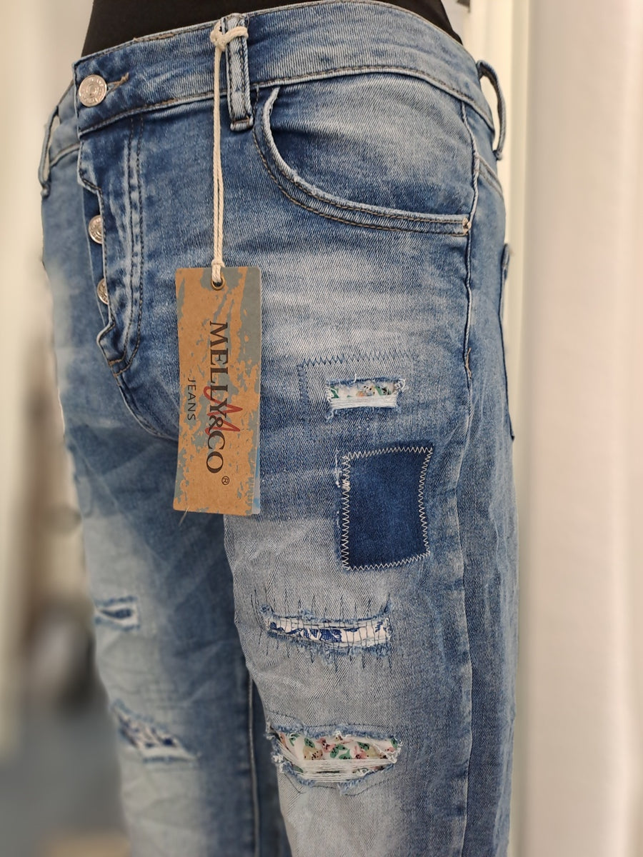 Melly & Co Jeans 16029 Blau