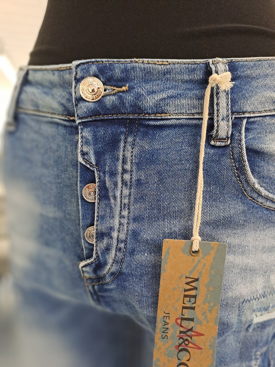 Melly & Co Jeans 16029 Blau