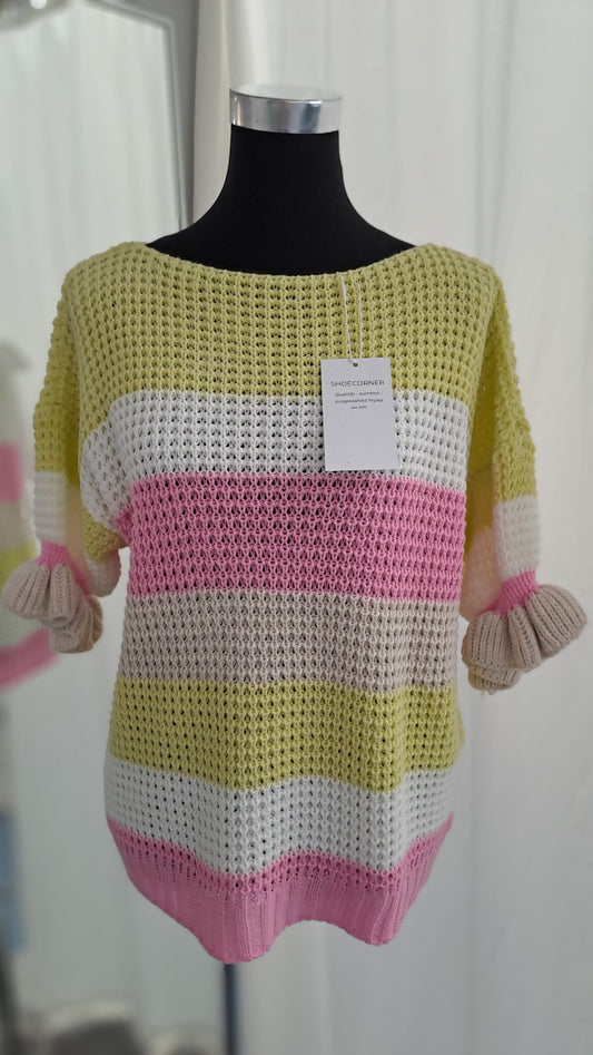 Young Collection Strickpulli Multicolor gestreift (Modell 2901)