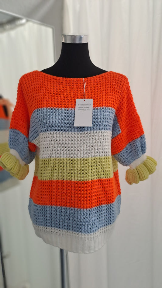 Young Collection Strickpulli Multicolor gestreift (Modell 2905)