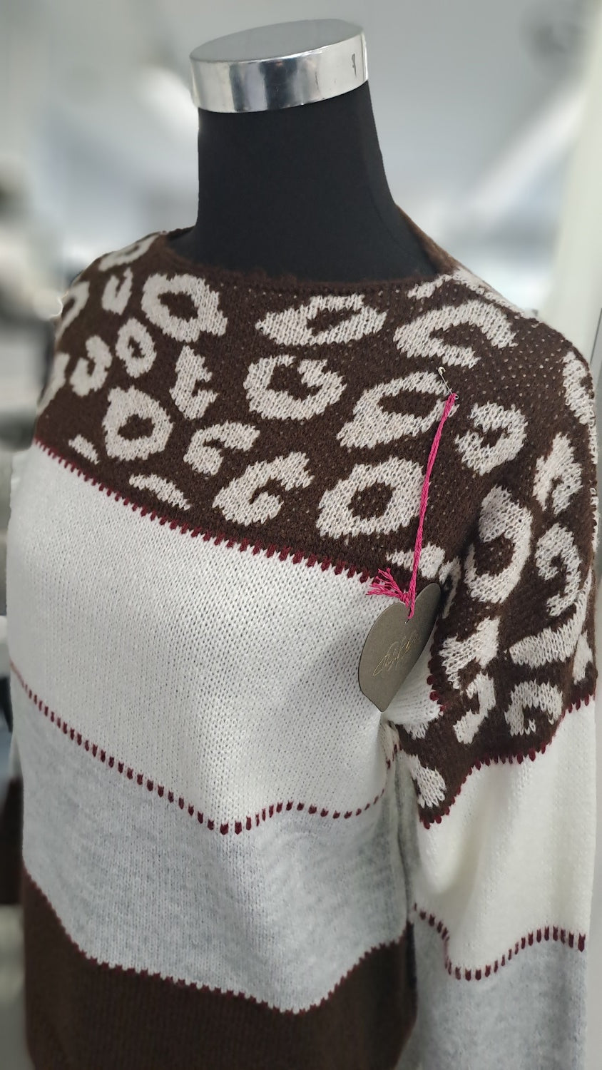 Charme Mode Pulli 31919 Braun