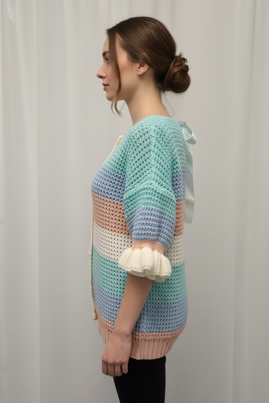 Young Collection Strickpulli Multicolor gestreift (Modell 2907)