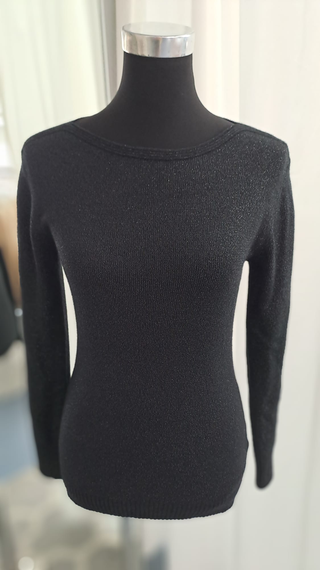 Pulli Schwarz - Just Woman 9853 - Vorderansicht