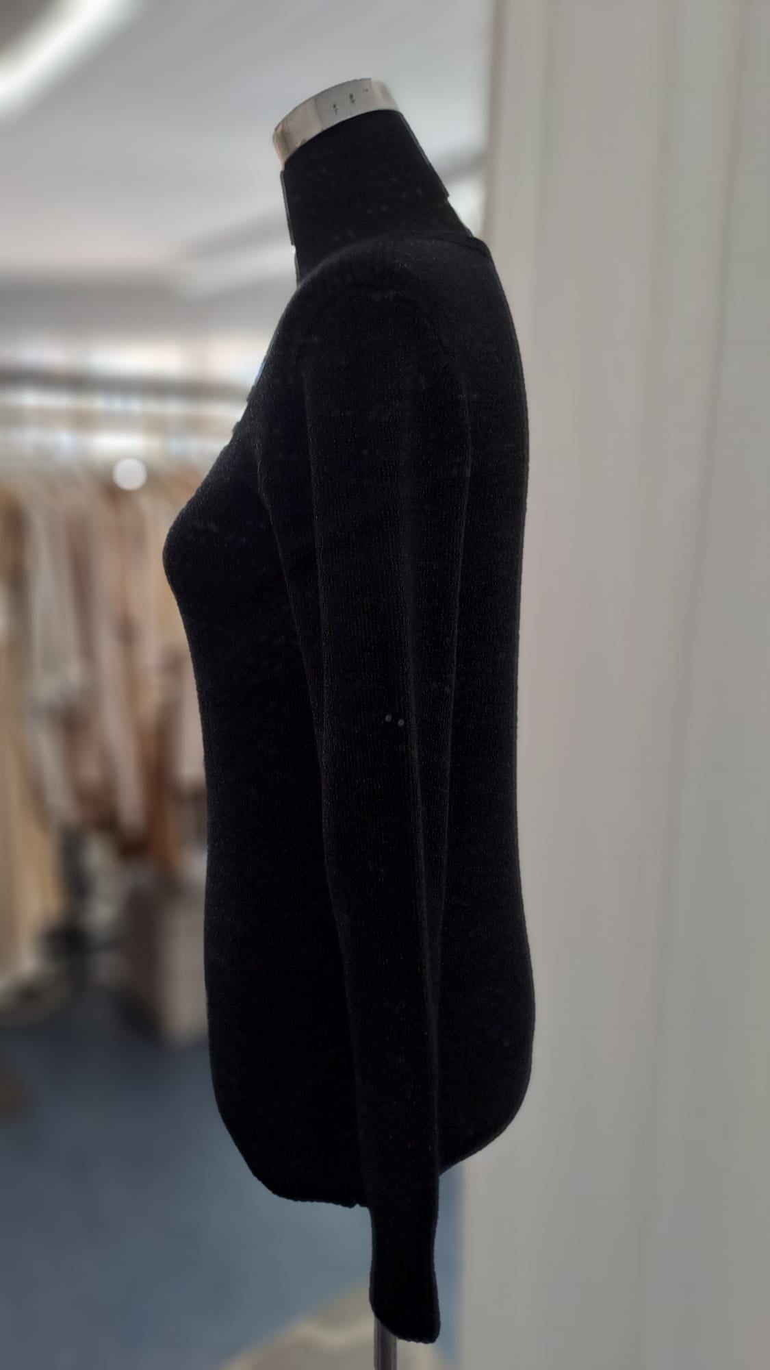 Pulli Schwarz - Just Woman 9853 - Seitenansicht