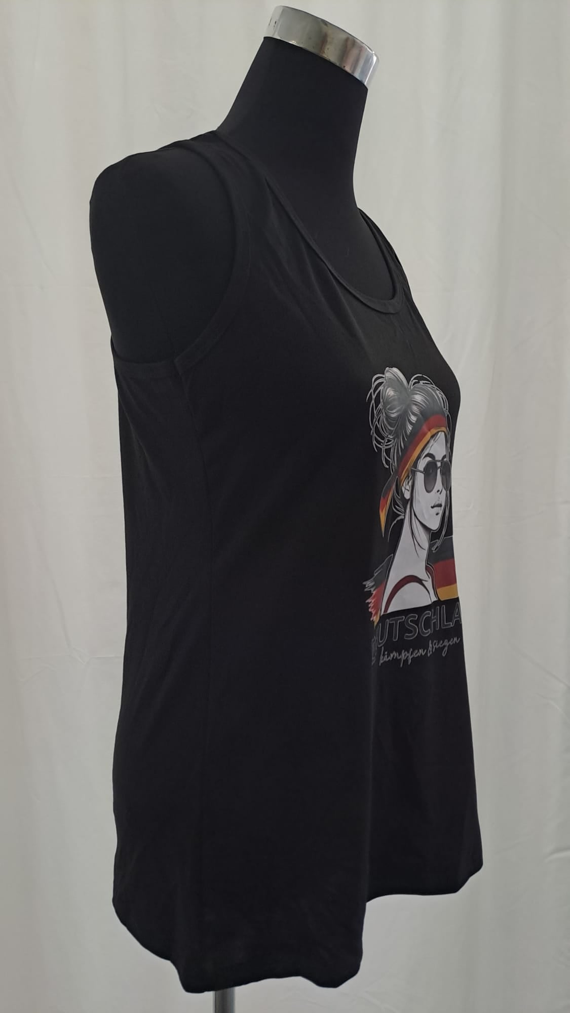 Deutschland Tank Top Fan-Shirt 11068 Schwarz