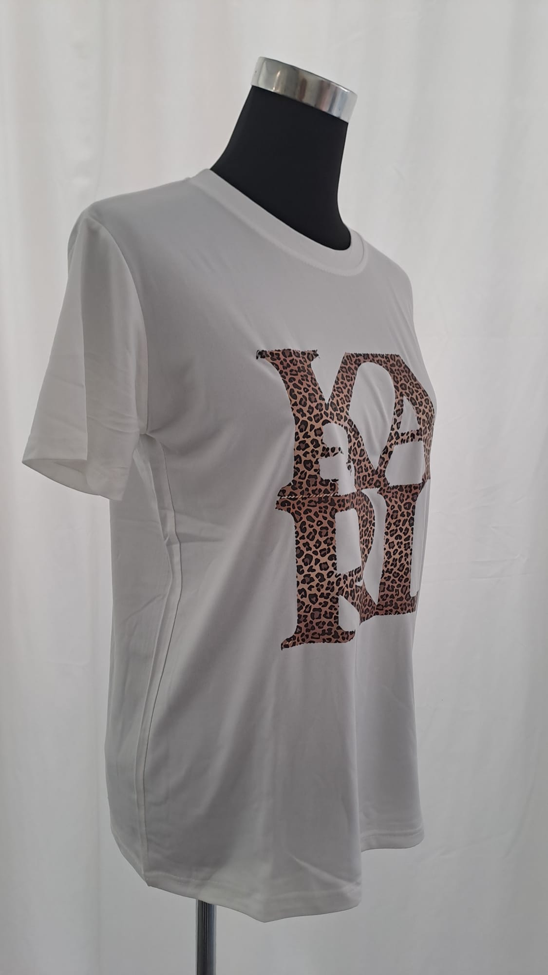 Shirt "Karl" 11069 Leoprint Weiß | Statement-Shirt