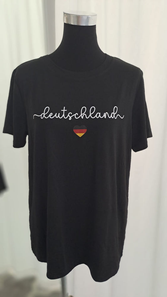 Deutschland Shirt Fan-Shirt 11075 Schwarz