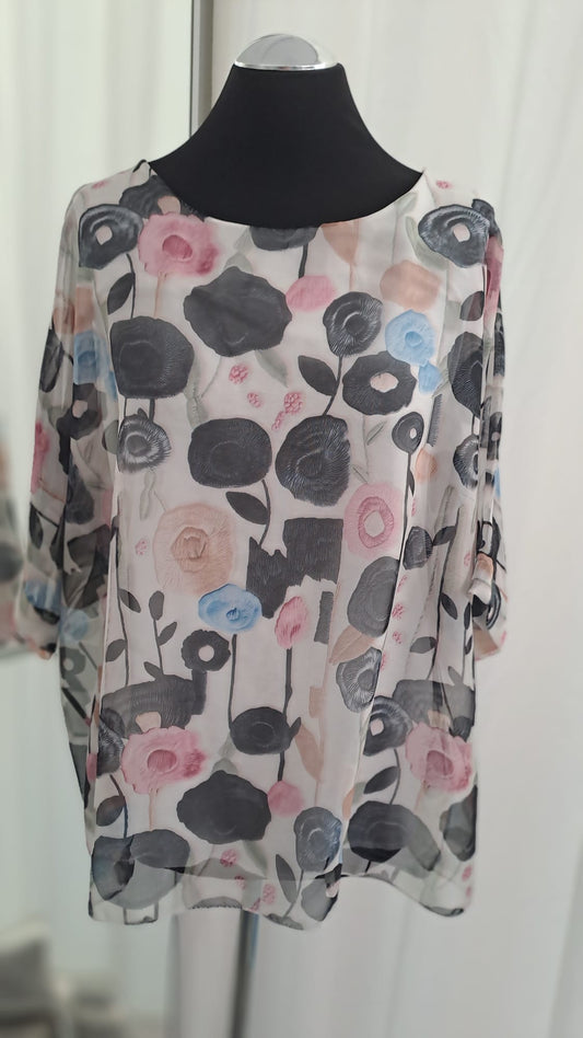 Liping Moda Blusenshirt 1811 Schwarz