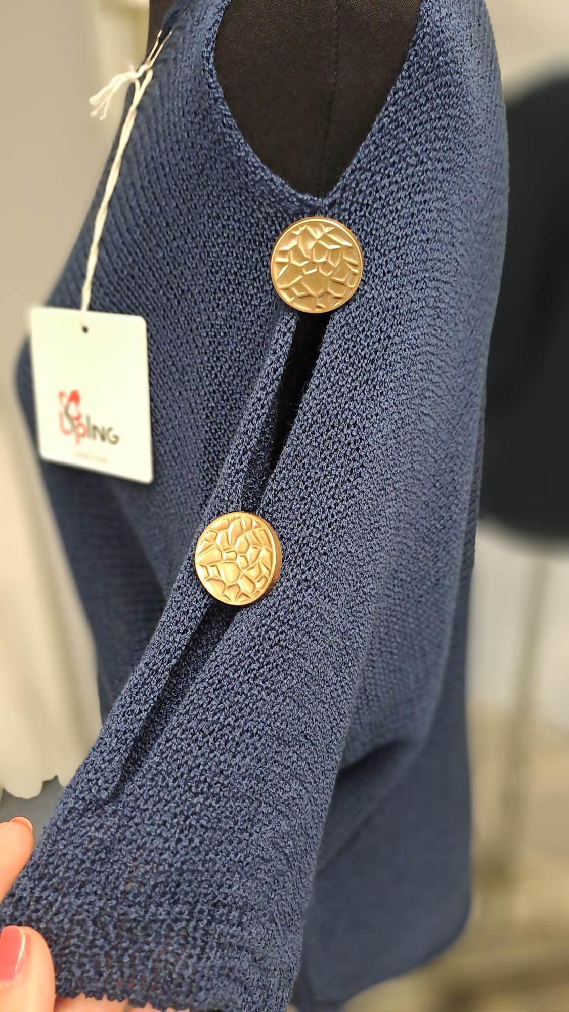 Liping Moda Shirt 1854 Dunkelblau