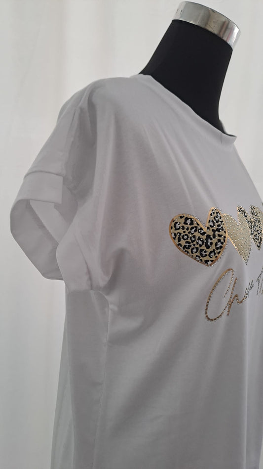 Liping Moda Shirt 1859 Leoprint Weiß
