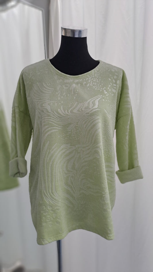 Young Collection Langarmshirt 2304 Hellgrün