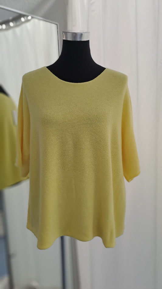 Young Fashion Feinstrickshirt 2306 Gelb