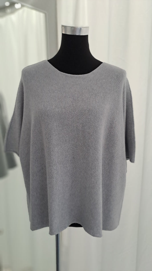 Young Fashion Feinstrickshirt 2307 Grau