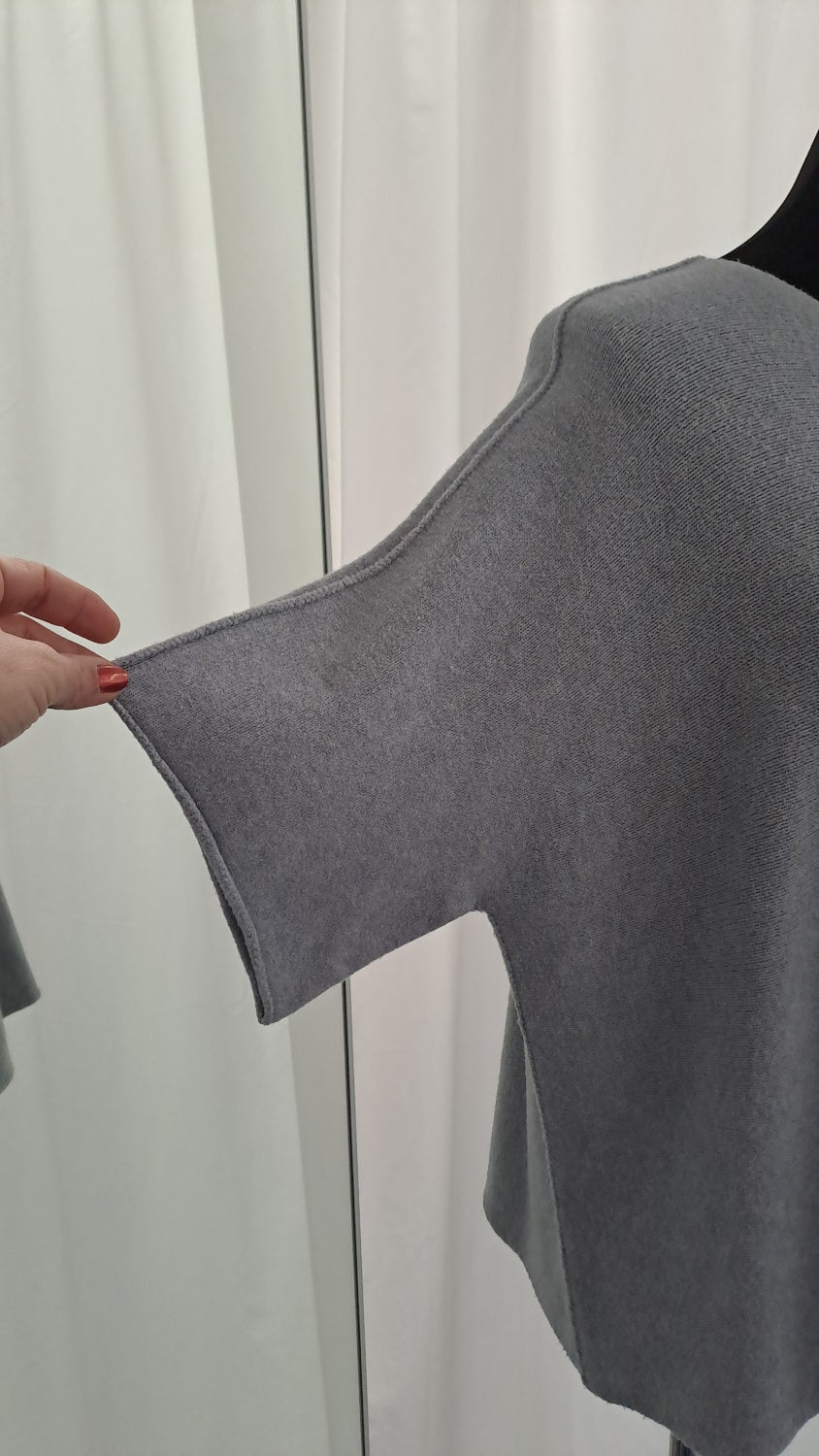Young Fashion Feinstrickshirt 2307 Grau