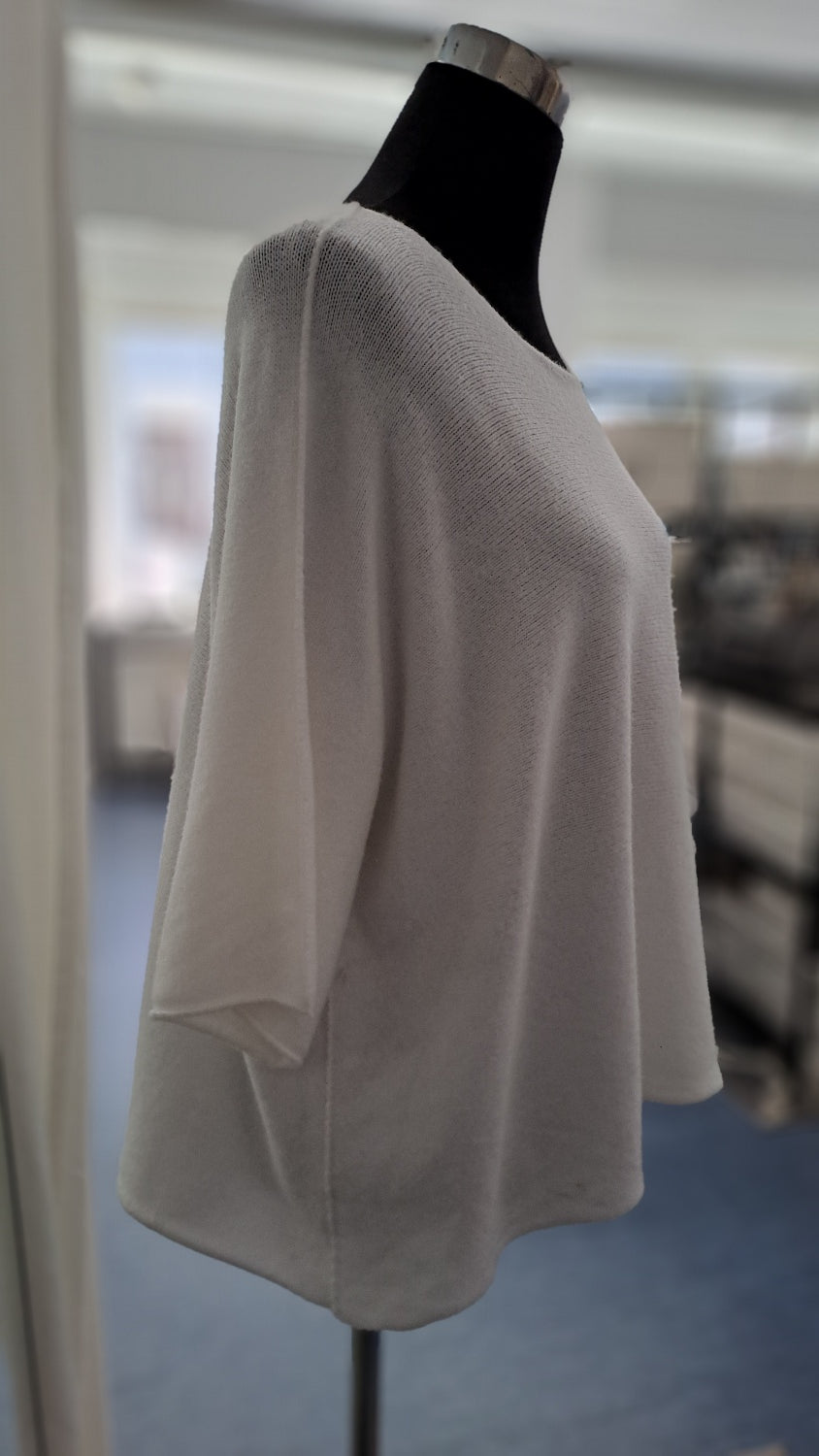 Young Fashion Feinstrickshirt 2308 Weiß